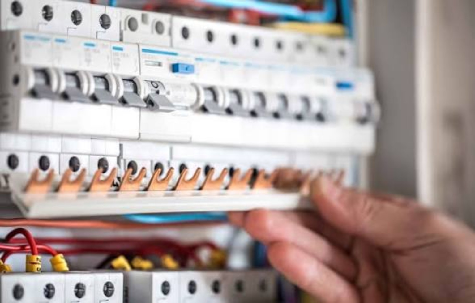 Work on an electrical panel